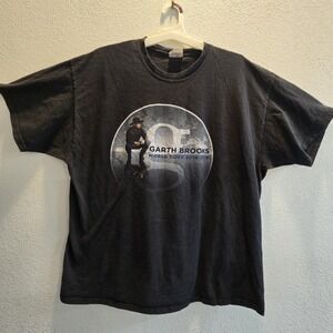 Garth Brooks World Tour T-Shirt XXL 2014-2016 Concert Country Music Band Tee Fan